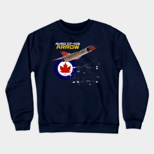 Canadian Avro CF-105 Arrow (dark) Crewneck Sweatshirt